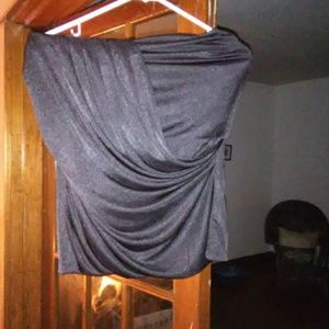 Express Medium Black strapless top